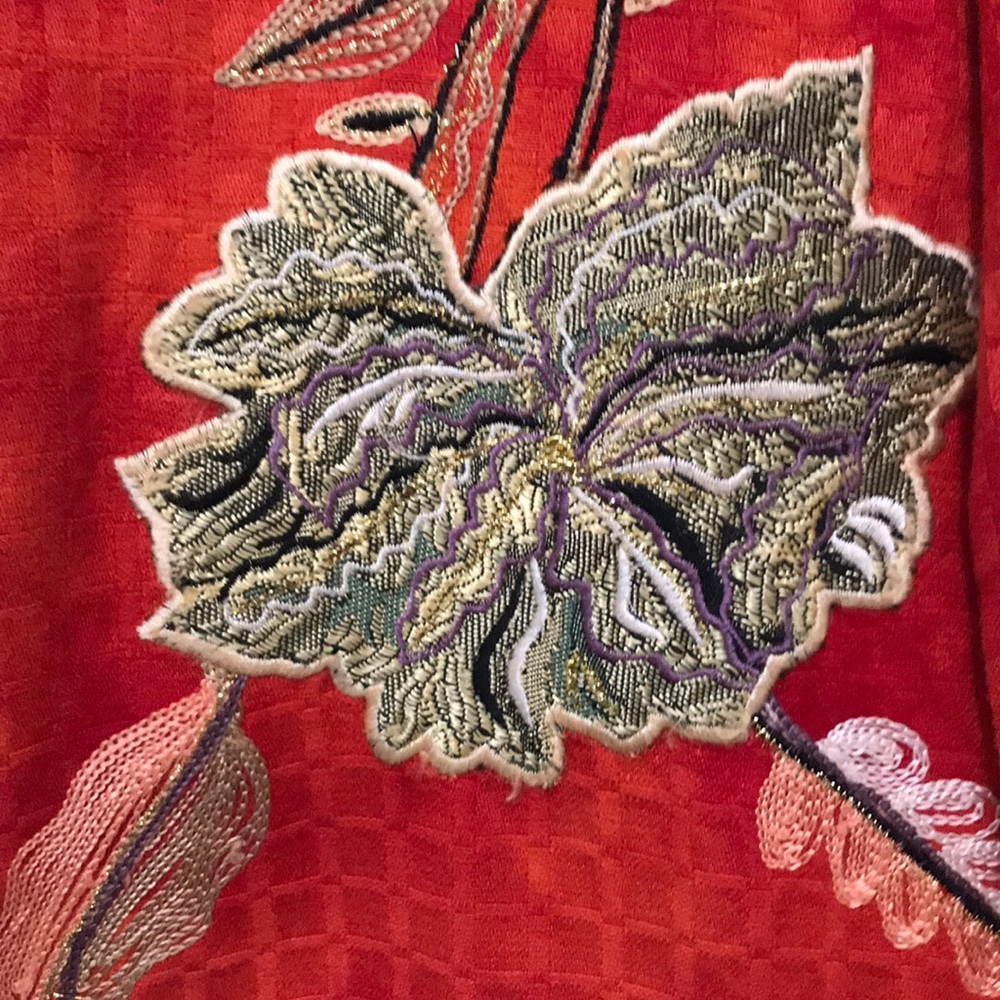 Orange Patchington Jacket! Ps Bust 41” Gorgeous! - image 5